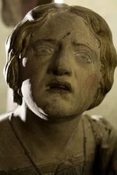 Kalvarienberg, Detail von Maria Magdalena, ca. 1530 (Bemaltes Holz)
